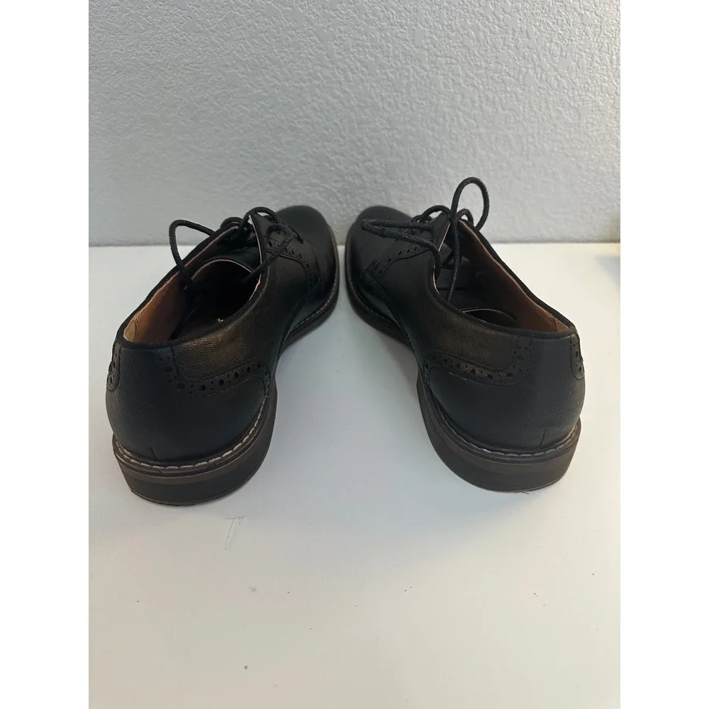 Madden Men's Black Brogue Perforated Lace Up Derby Dress Shoes Size 9.5‎